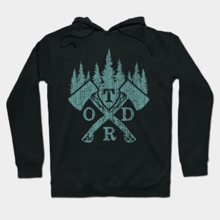 OTDR | Outdoor Adventure Wilderness Green Grunge Hoodie